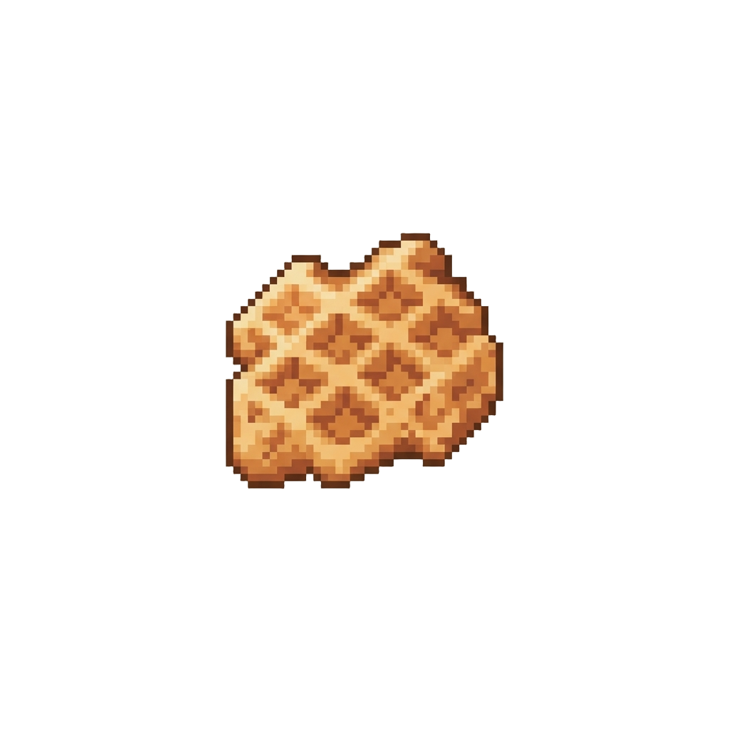 A Tiny Plain Waffle Crumb