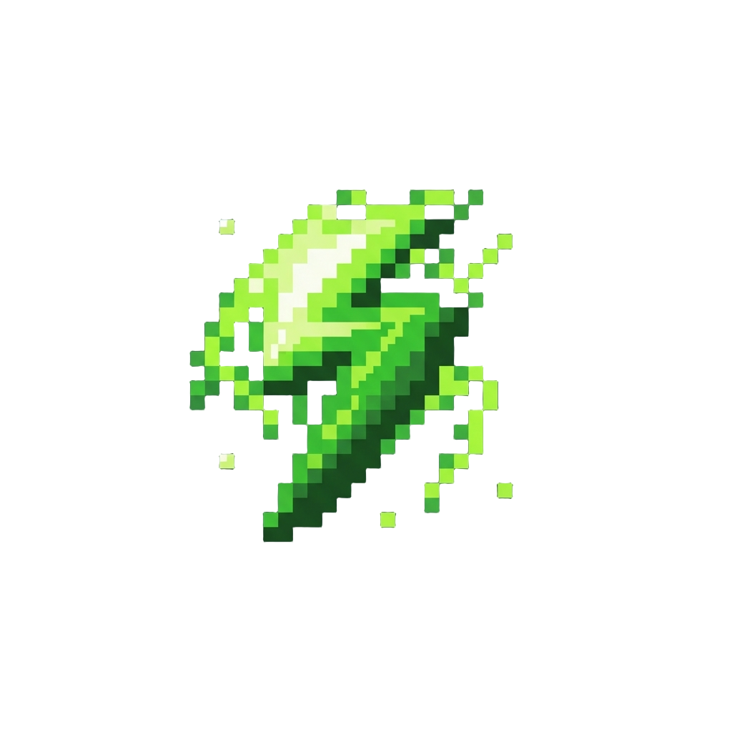 A Sparkling Lime Green Lightning Storm