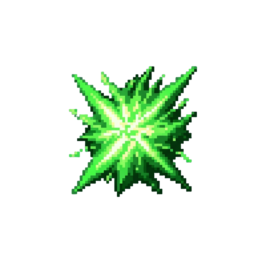 An Intense Neon Green Gamma Burst
