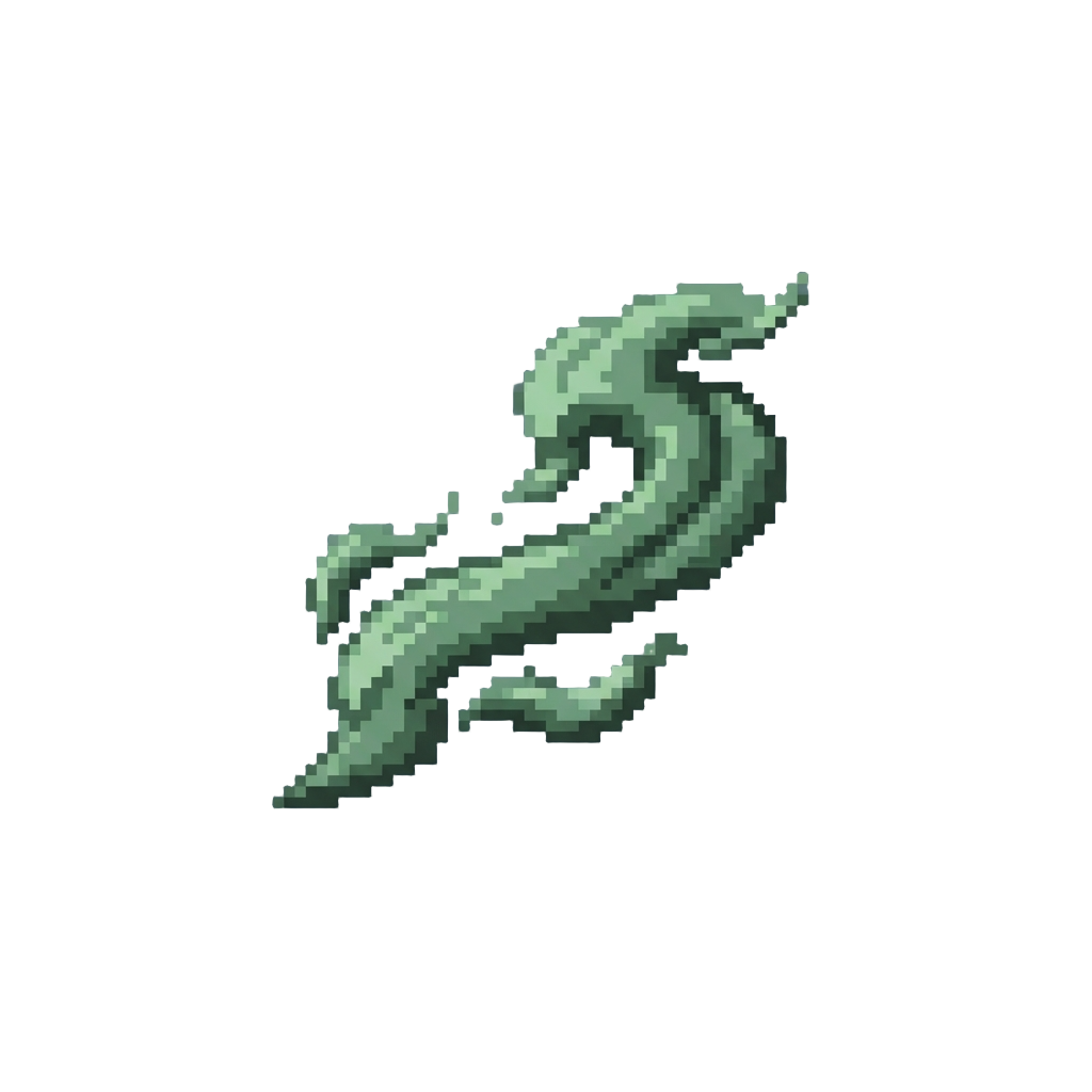 A Muted Forest Green Vapor Trail