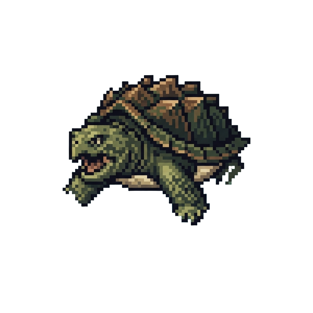 A Huge Splashing Snapping Turtle Monster