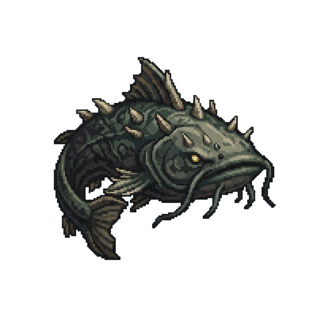 A Gigantic Spiky Catfish Creature