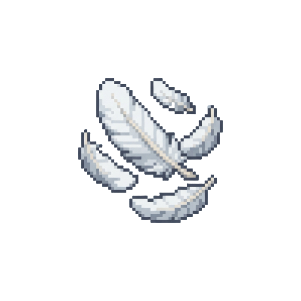 A Shower of Soft Fluffy Feathers