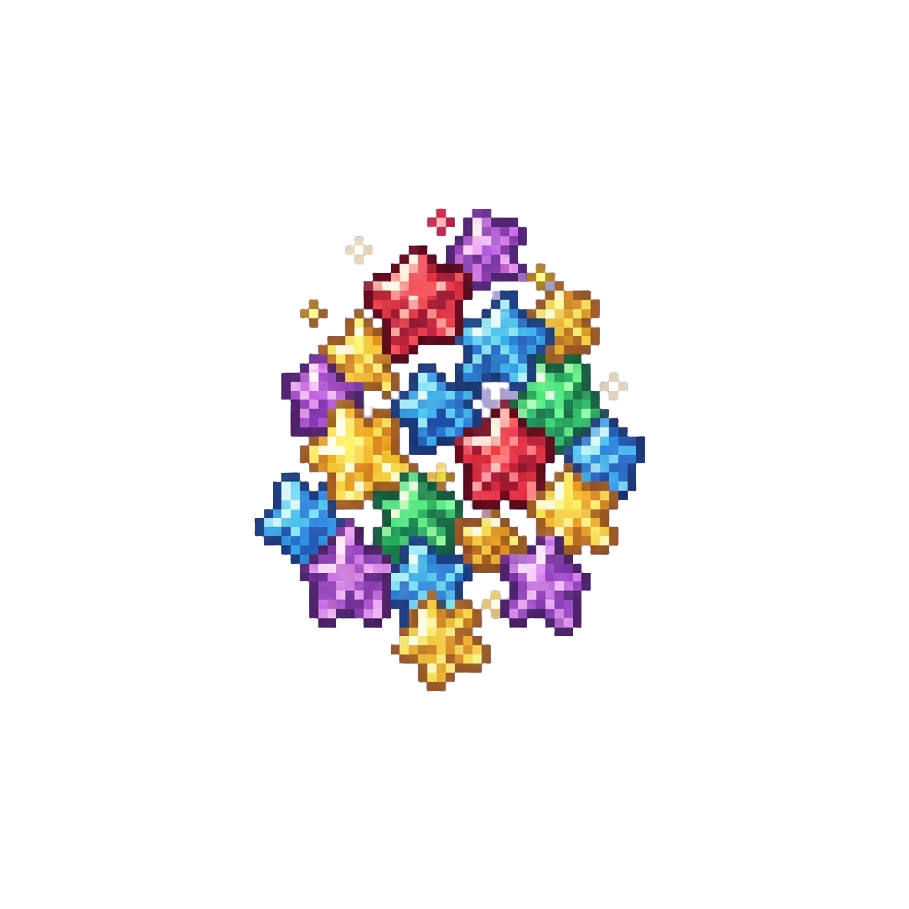 A Shower of Glowing Star Candy