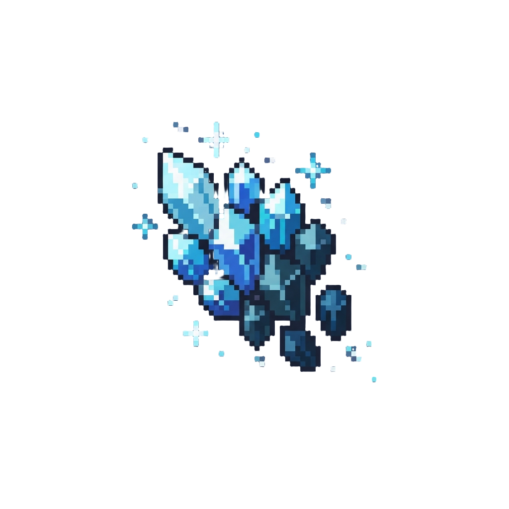 A Rain of Mini Sparkling Crystals