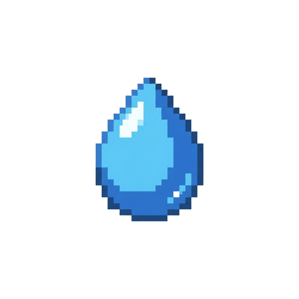 A Single Cool Water Drop