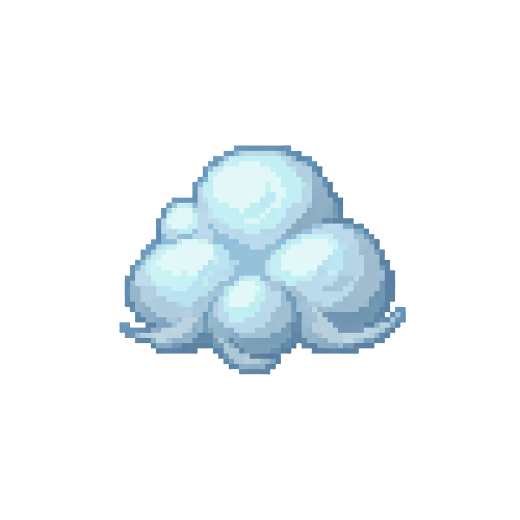 A Lonely Cloud Puff Drop