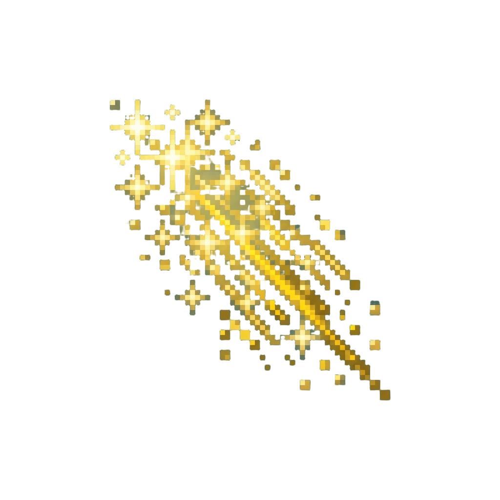 A Sparkling Golden Rain of Light