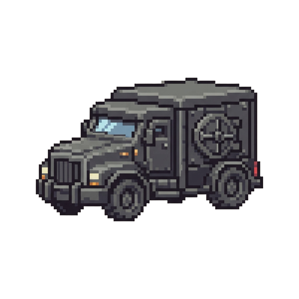 A Giant Armored Vault Truck