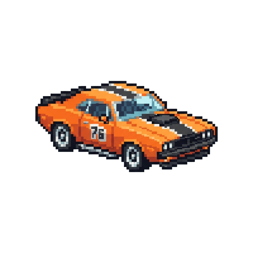 An Orange Racing Charger