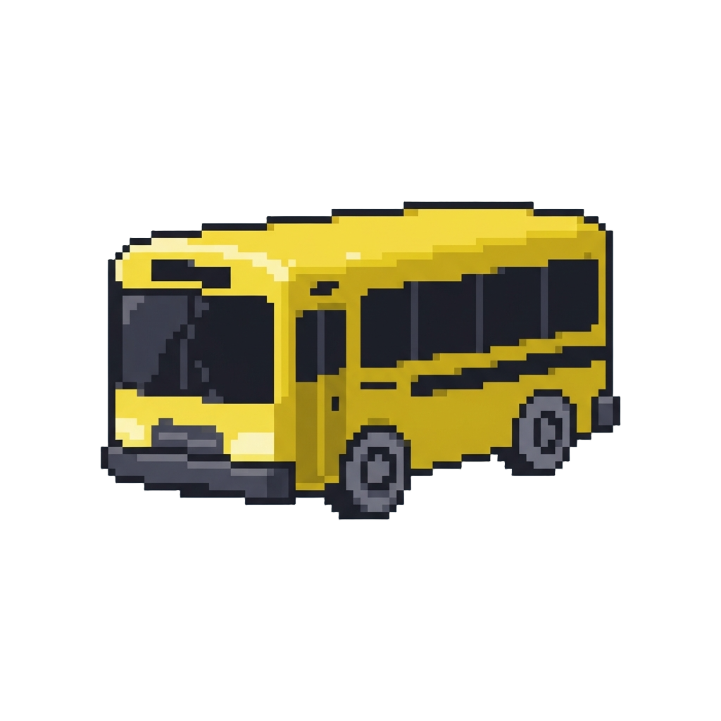 A Yellow Commuter Bus