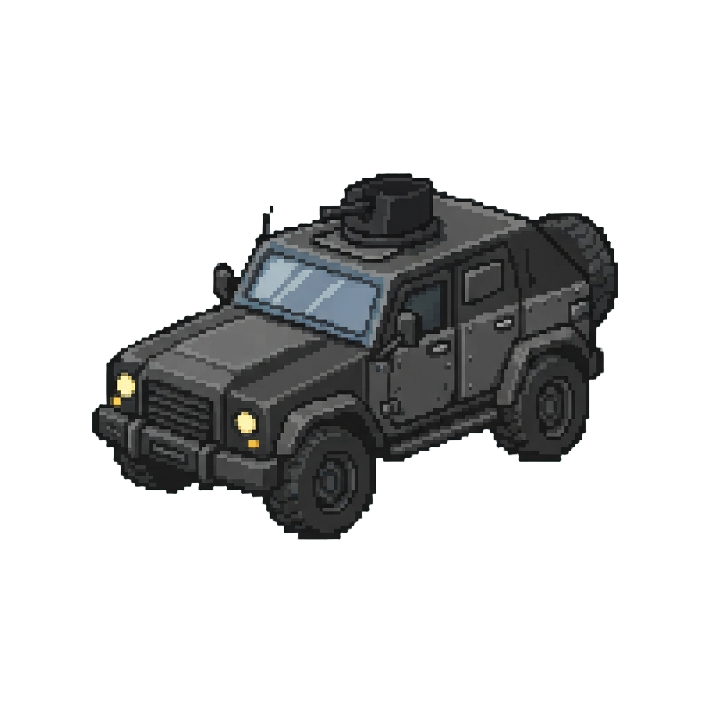 A Dark Tactical Vehicle
