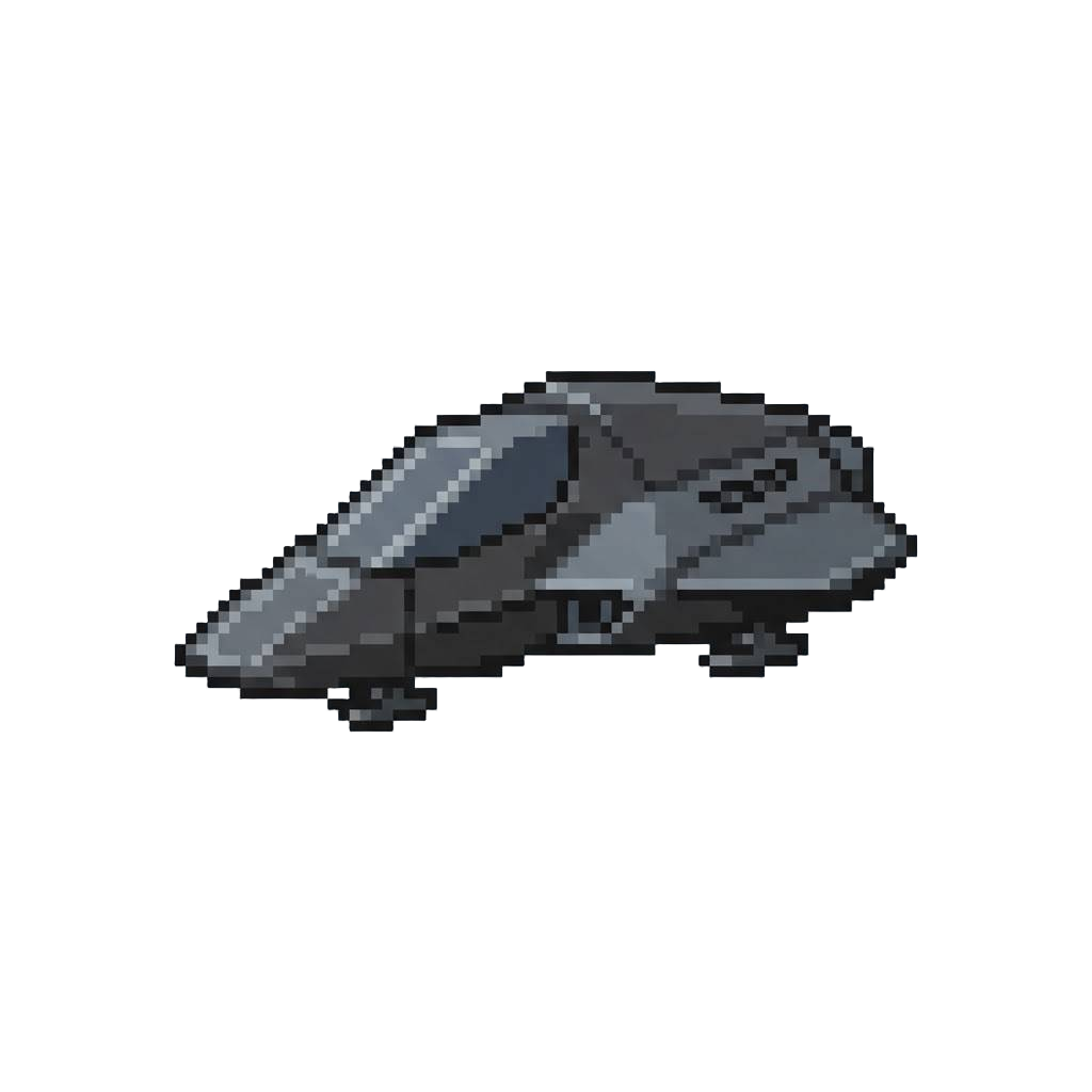 A Sleek Stealth Vehicle