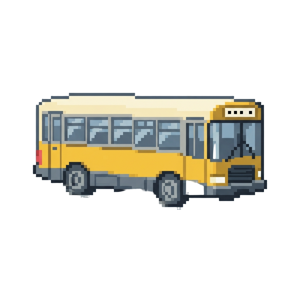 A Speeding City Bus