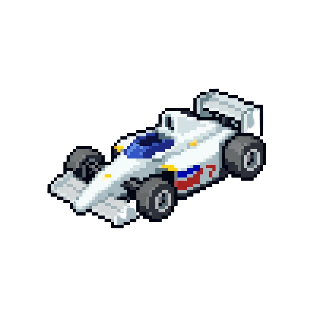 A Sleek White Racing Vehicle