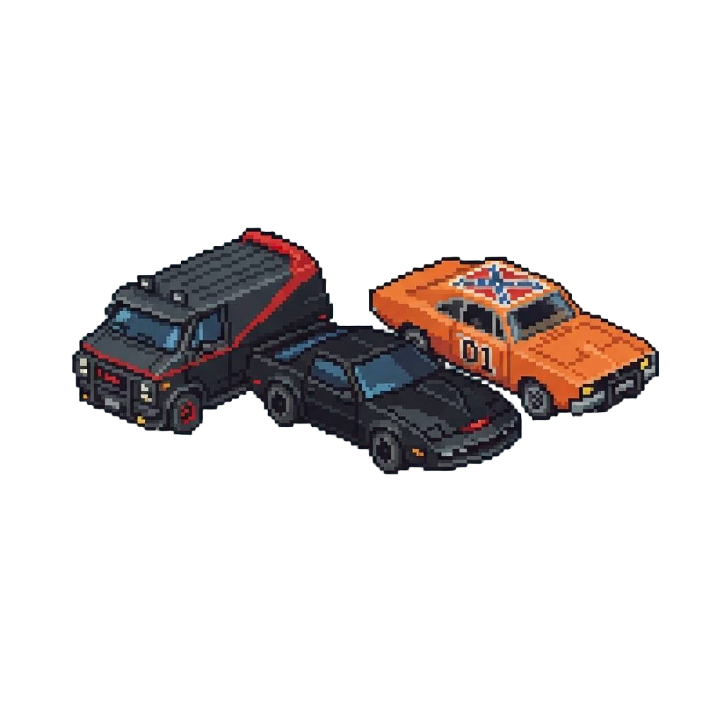 A Fleet of Famous Tv Vehicles
