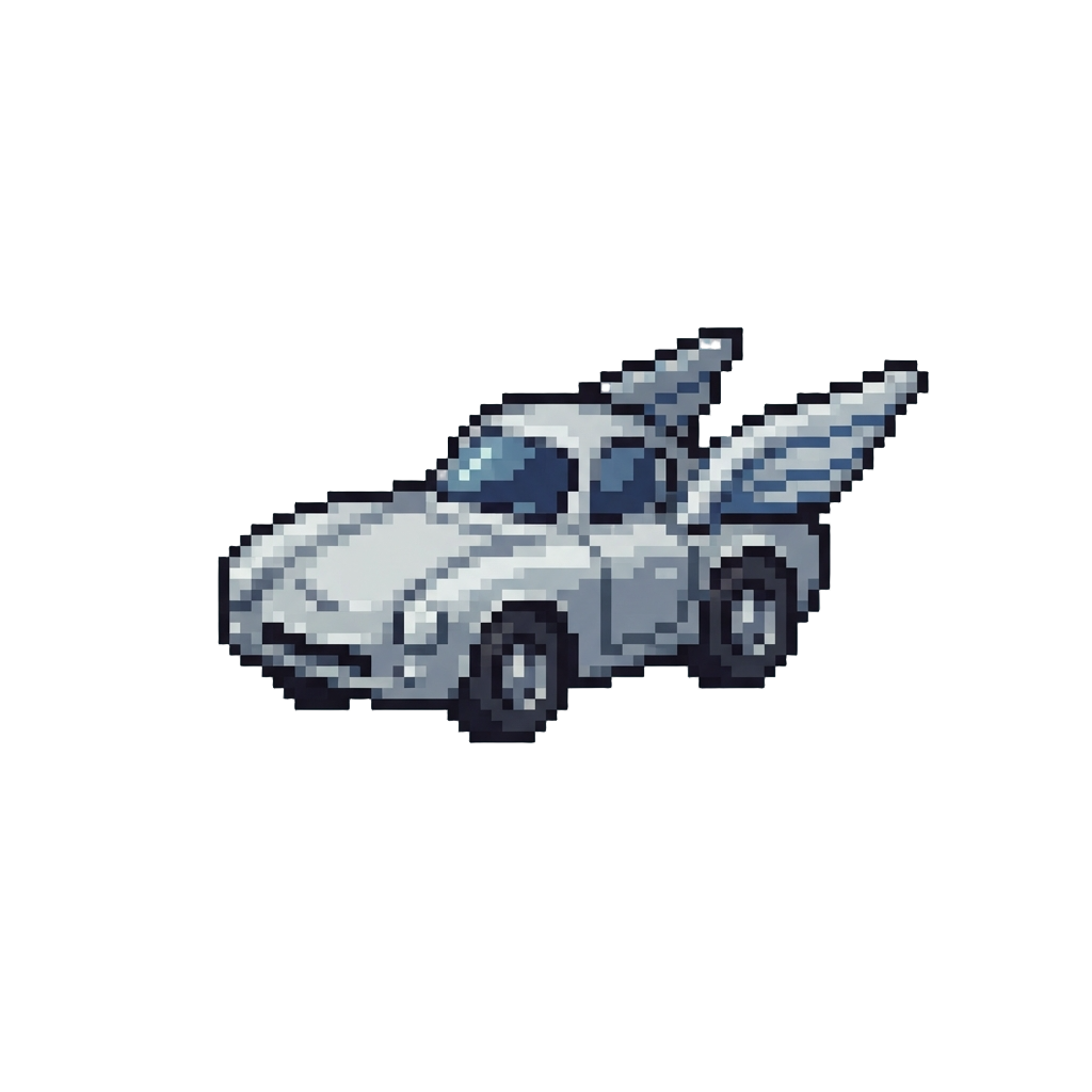 A Classic Silver Wing Car