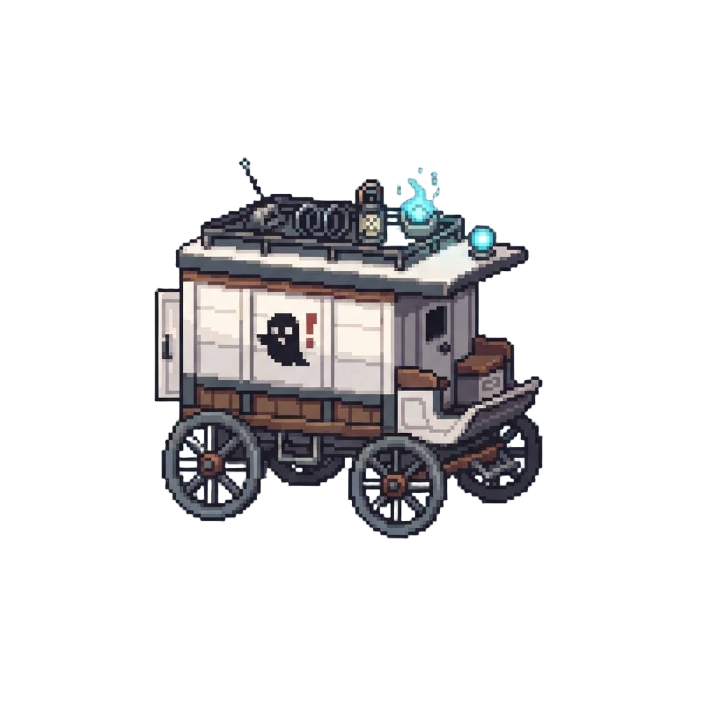 A White Ghost-hunting Wagon