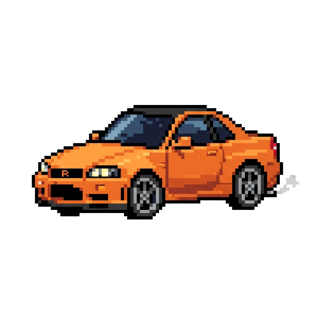 A Roaring Orange Coupe