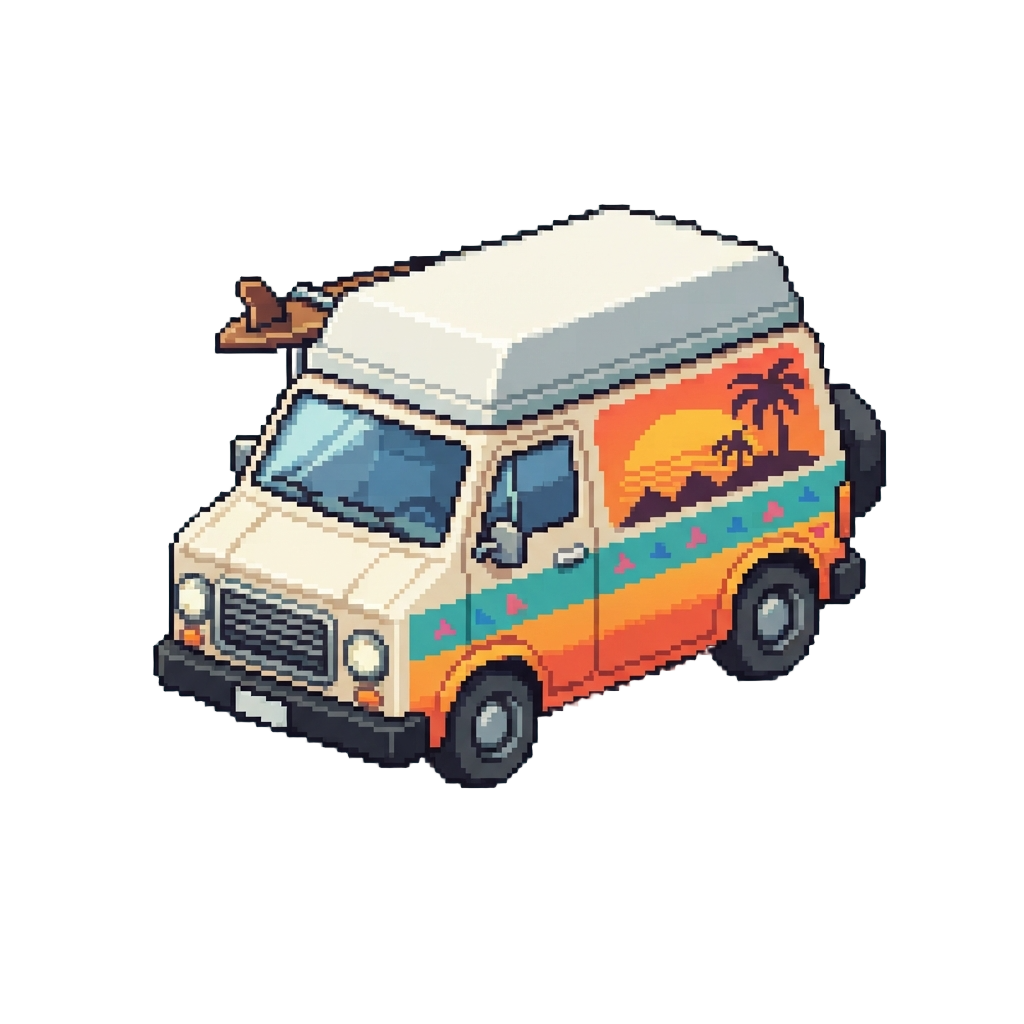 A Custom Painted Van