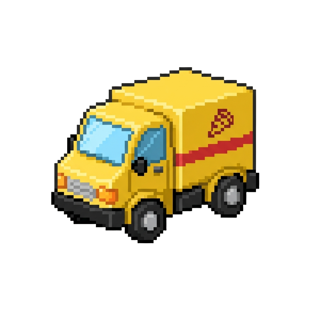 A Bright Yellow Novelty Truck