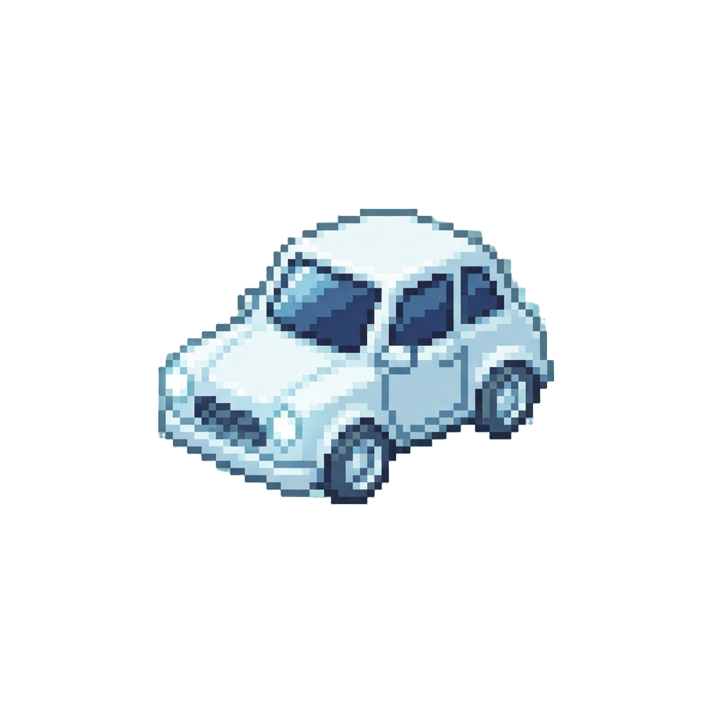 A Iconic White Ghost Car