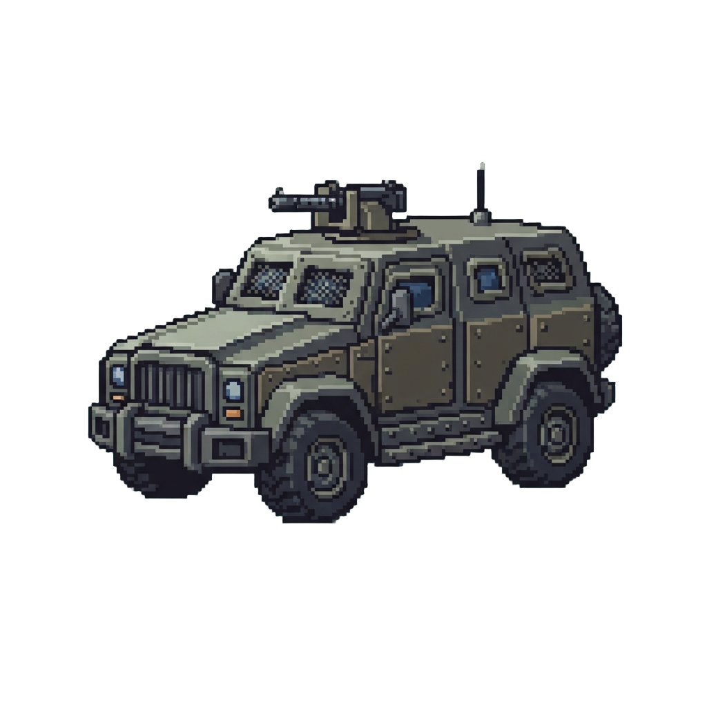 A Fortified Steel Truck
