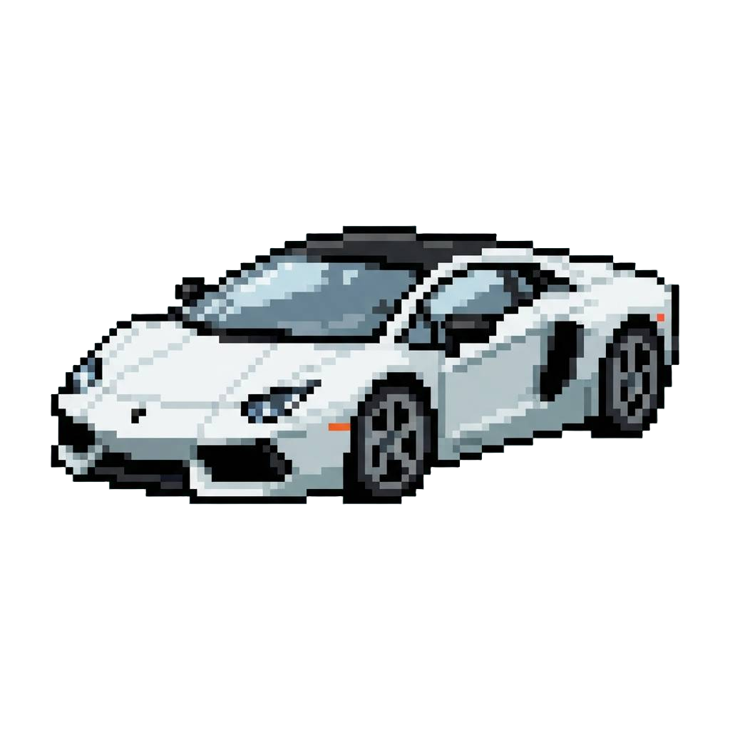 A Custom White Supercar