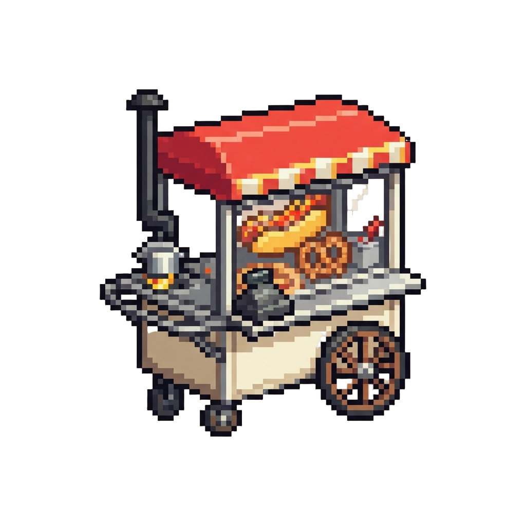 An Oversized Food Car