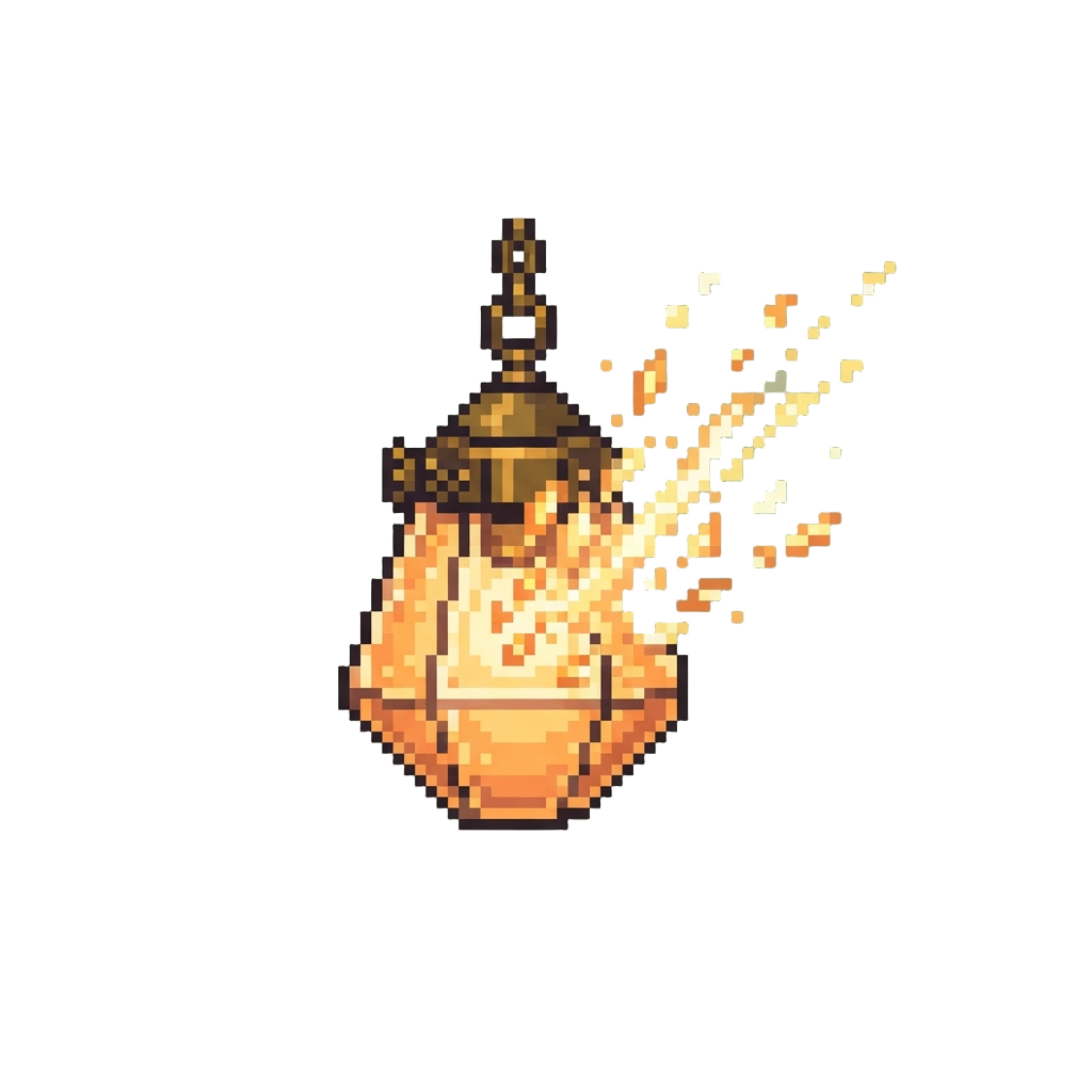 A Bursting Hanging Pendant Light