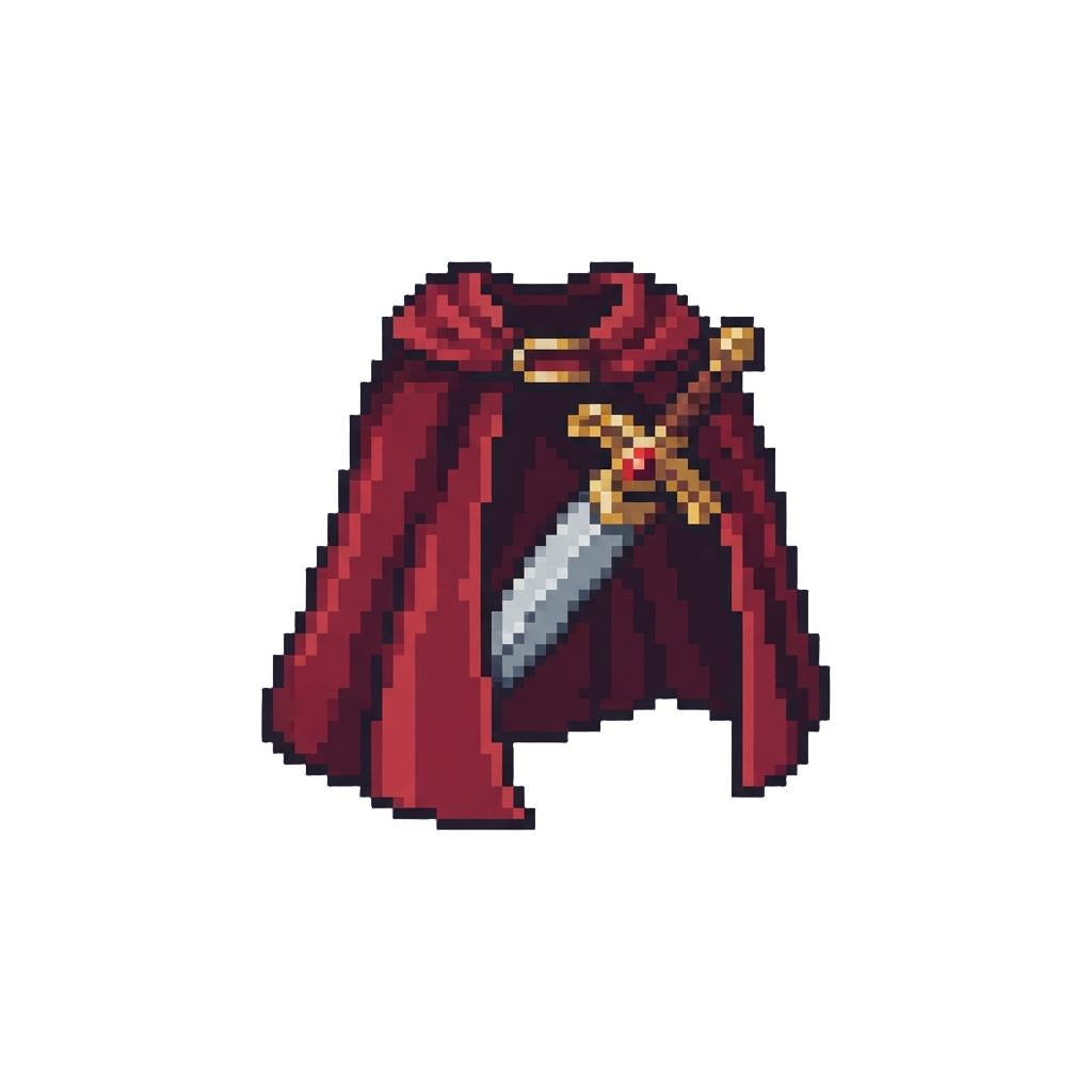 A Heroic Cape and Sword Set