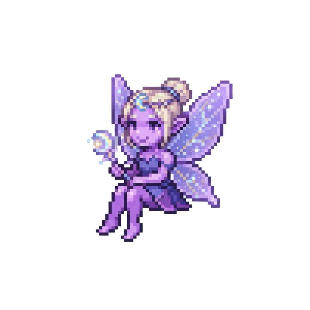 A Brilliant Violet Moonlight Fairy