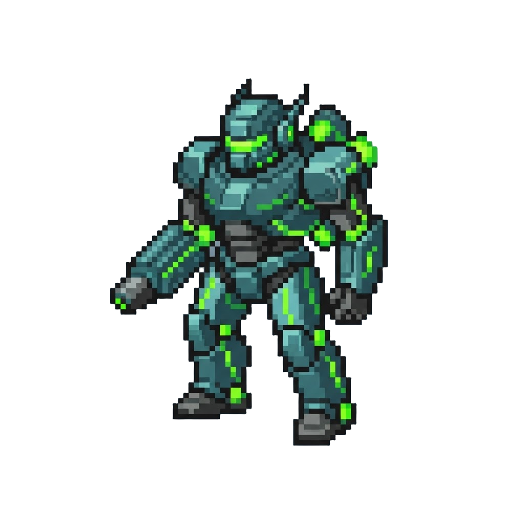 A Giant Mako-infused Mech Warrior