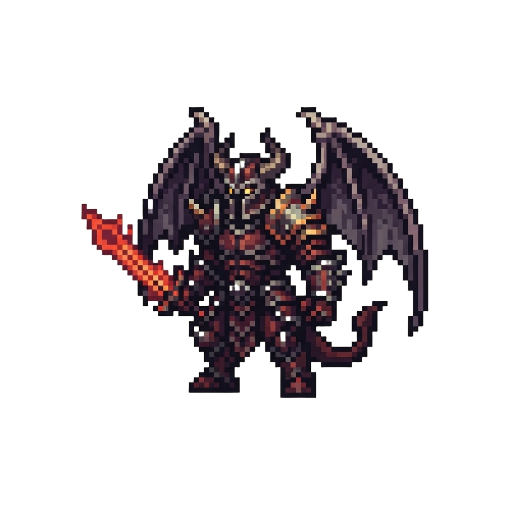 A Terrifying Armored Wing Demon