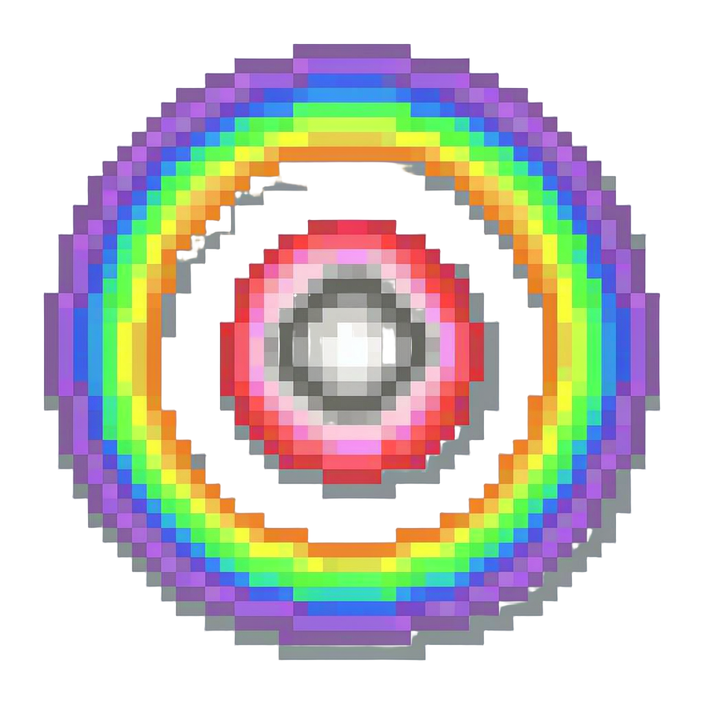 A Rainbow Glitter Swirl