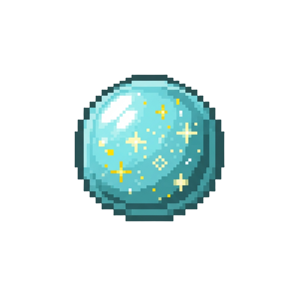 A Clear Sparkle Gel Core