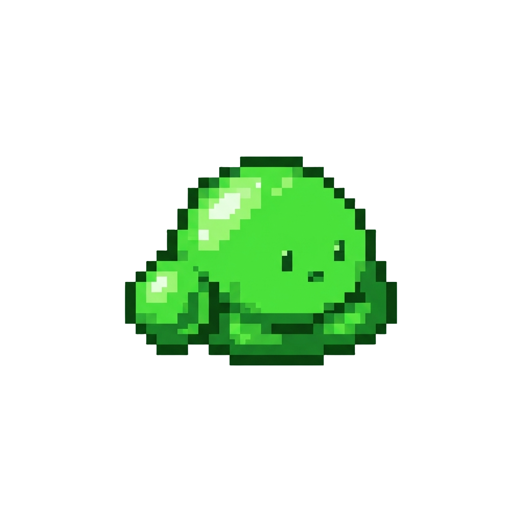 A Gooey Neon Slime Blob