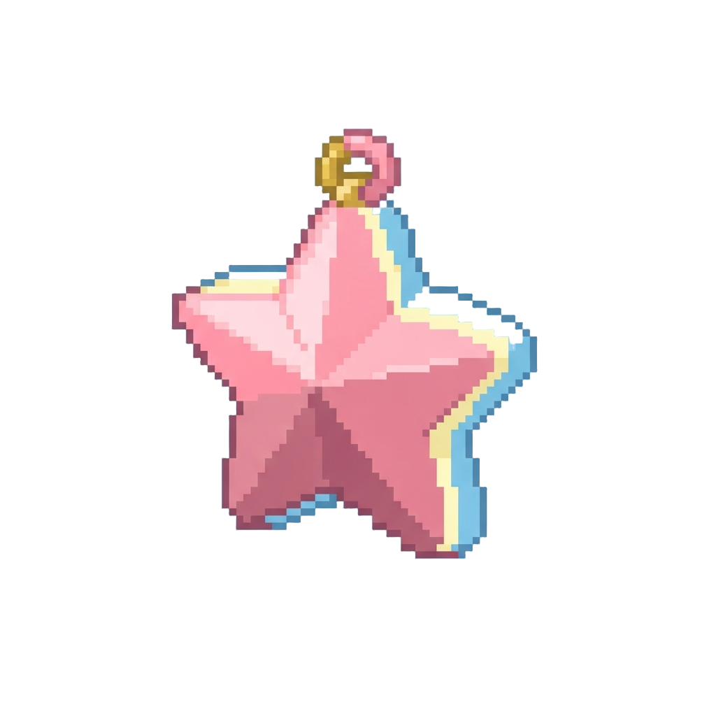 A Mini Pastel Star Charm