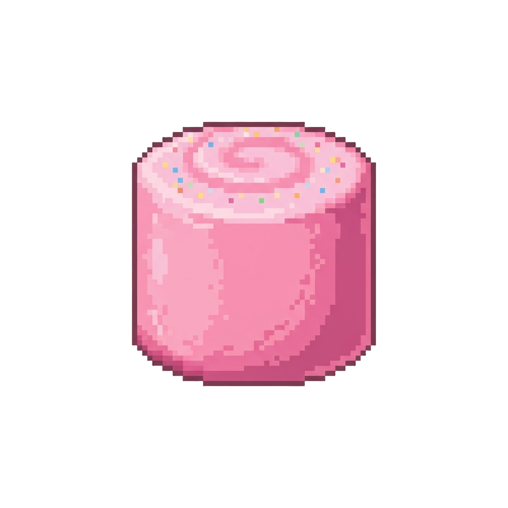 A Pink Marshmallow Foam Core
