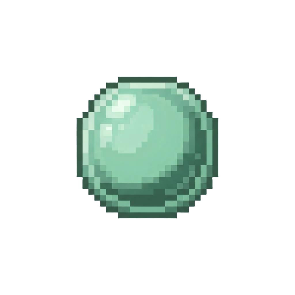 A Mint Green Pearl Gel