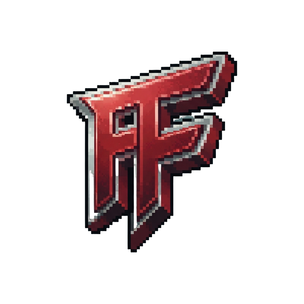 A Double Red 'f' with No Video Games Written Across