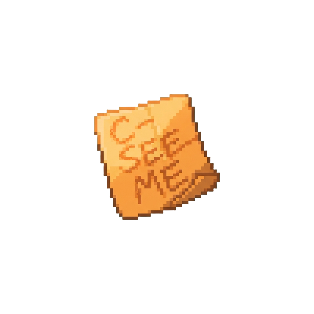 An Orange 'c- See Me' Scribble