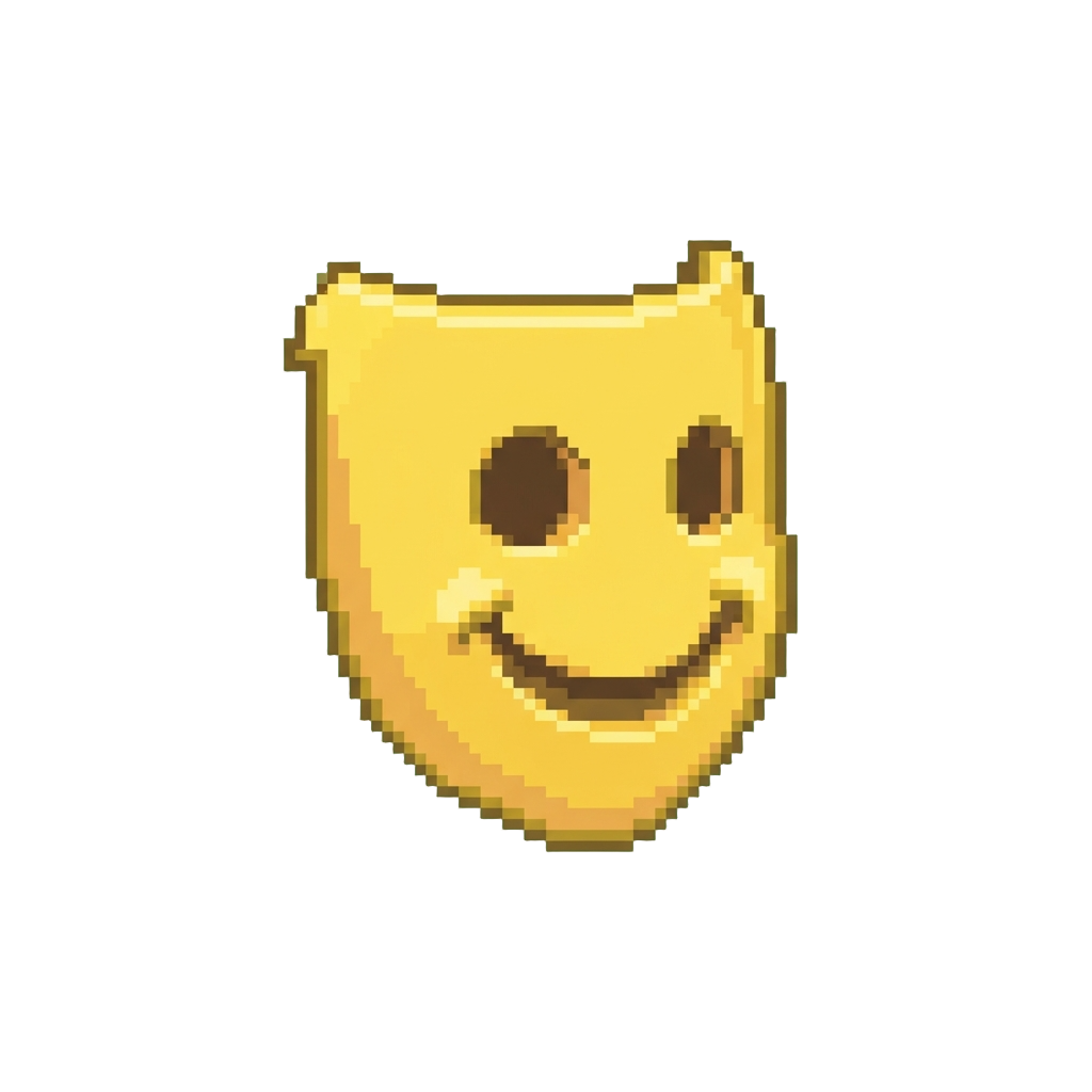 A Bright Yellow Smiley Mask