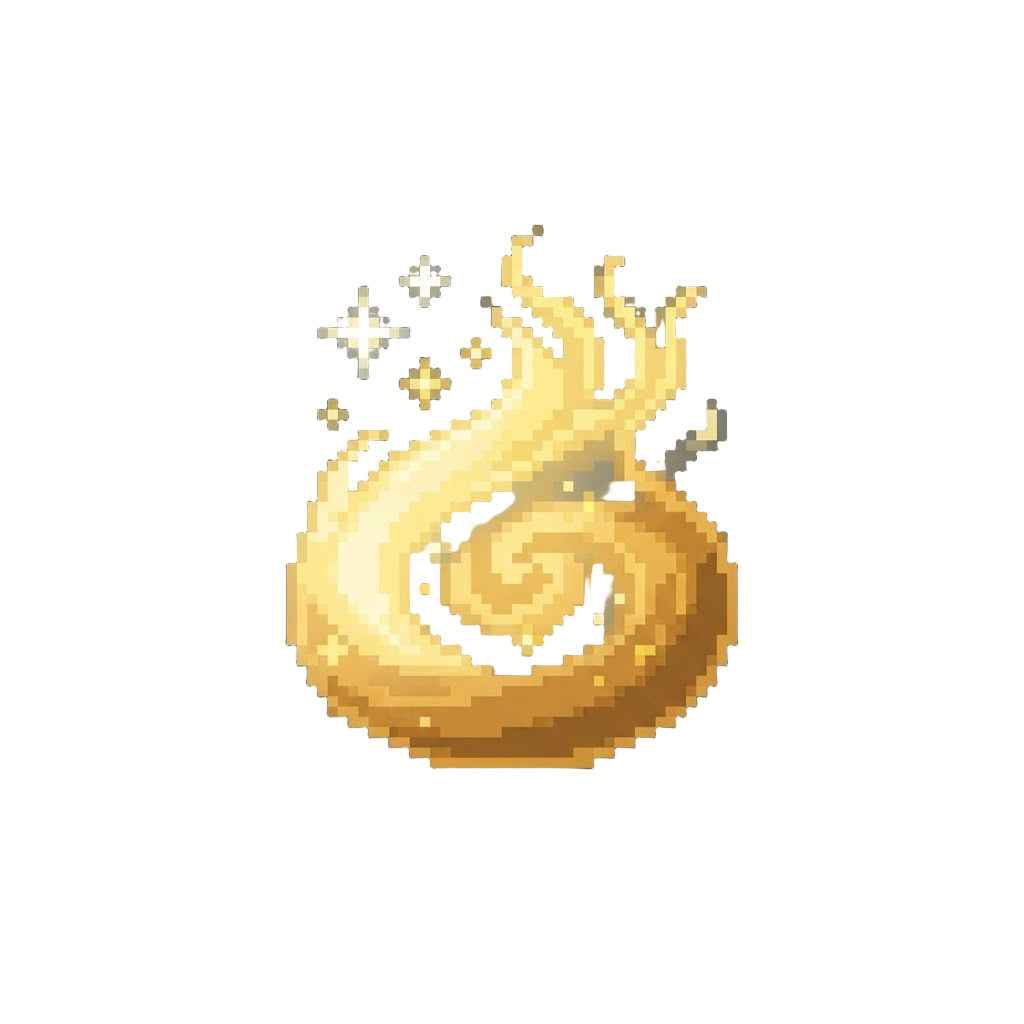 A Cosmic Golden Light Wash with Floating Star Sparkles