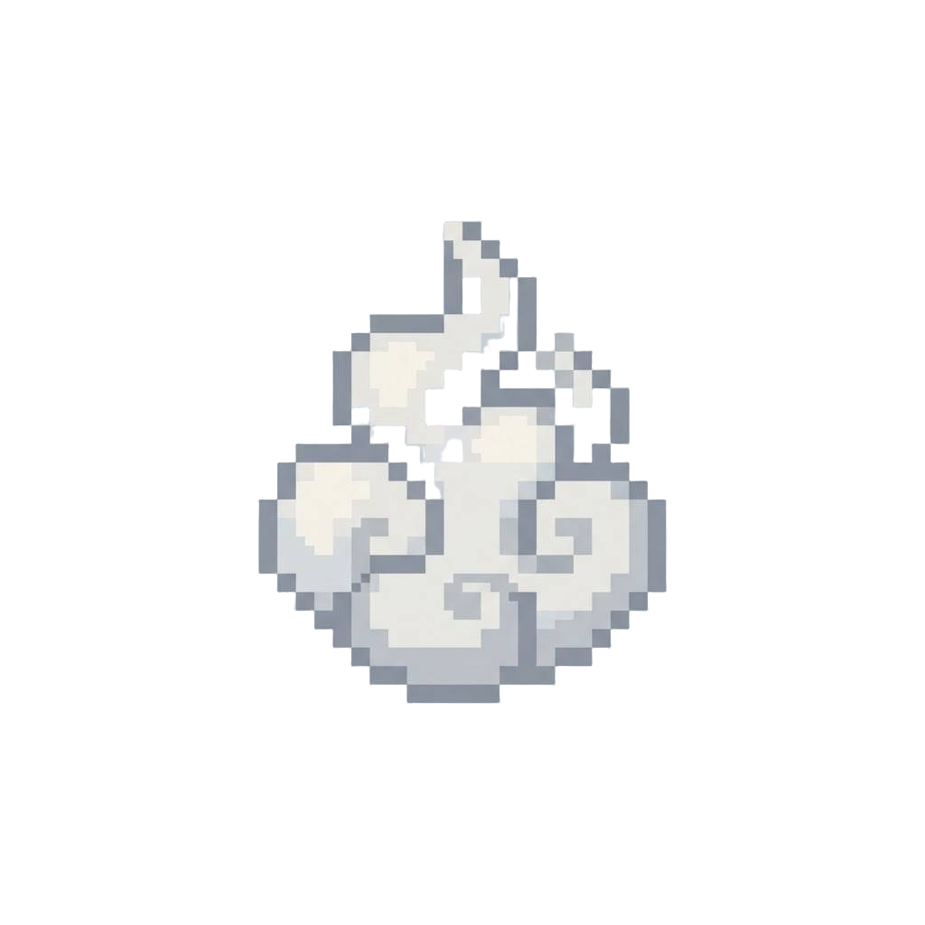 A Faint Puff of White Action Smoke