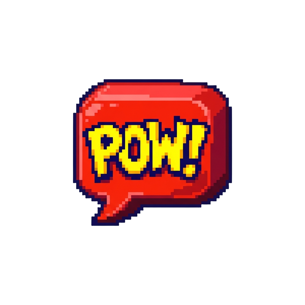 A Pop-art 'pow!' Dialogue Bubble