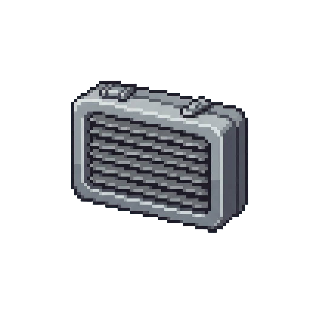A Flattened Miniature Steel Air Vent