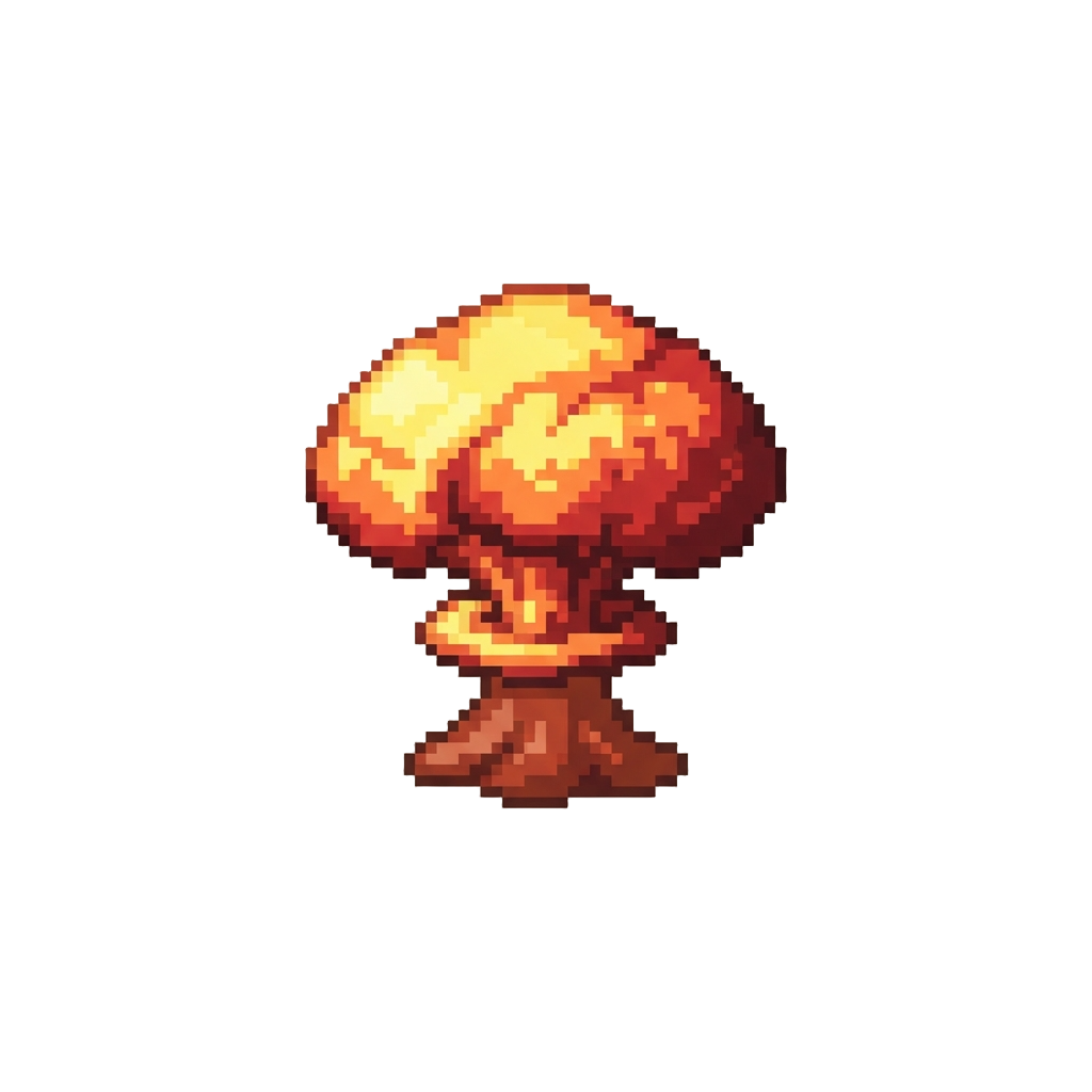 A Fiery Miniature Mushroom Cloud