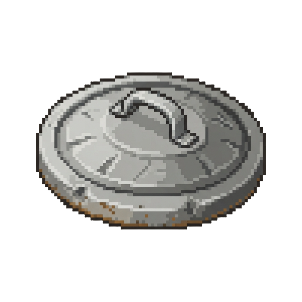 A Clattering Metal Trash Can Lid