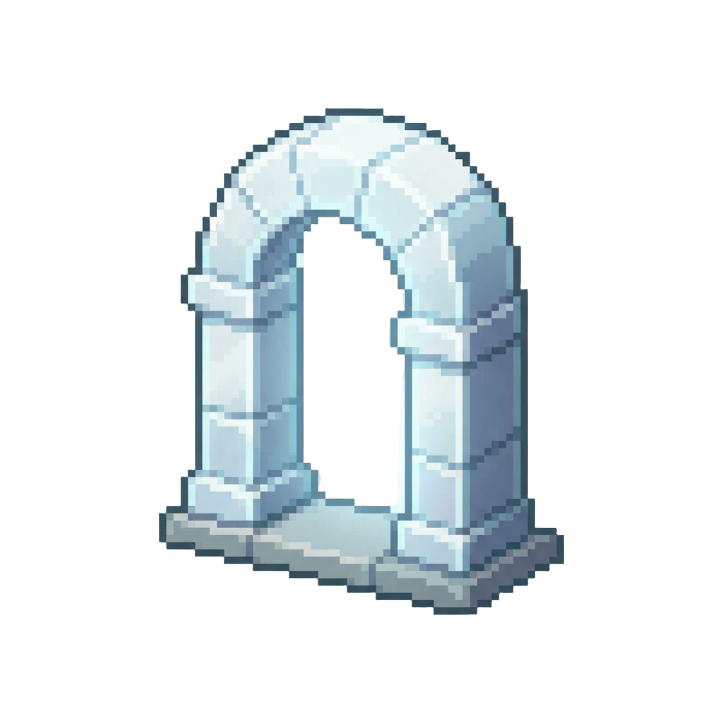 A Glowing White Archway